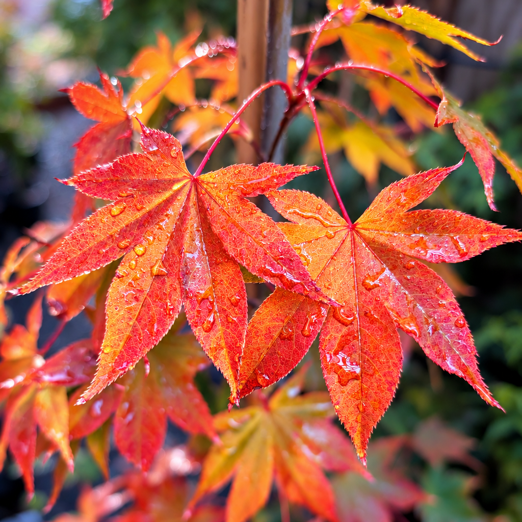 Cold-Hardy Osakazuki Japanese Maple Leaves